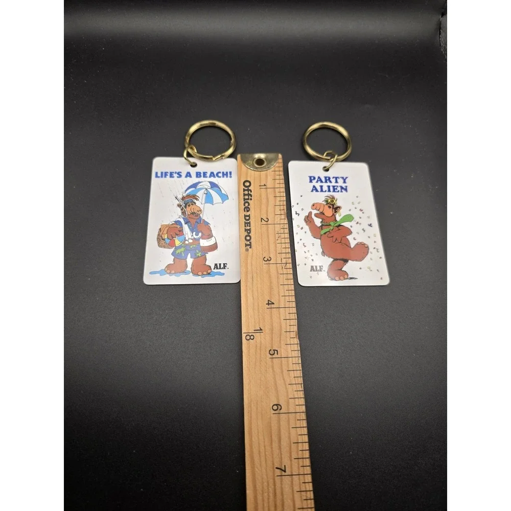 Vintage 1987 ALF Keychains Alien Productions Russ 